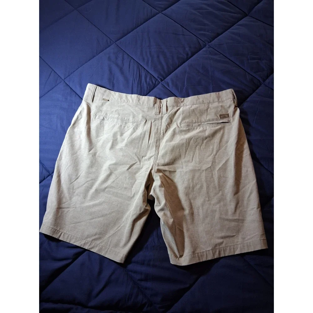 Billabong Submersible Hybrid Short Mens 40 Tan Khaki Heather Stretch Boardshorts